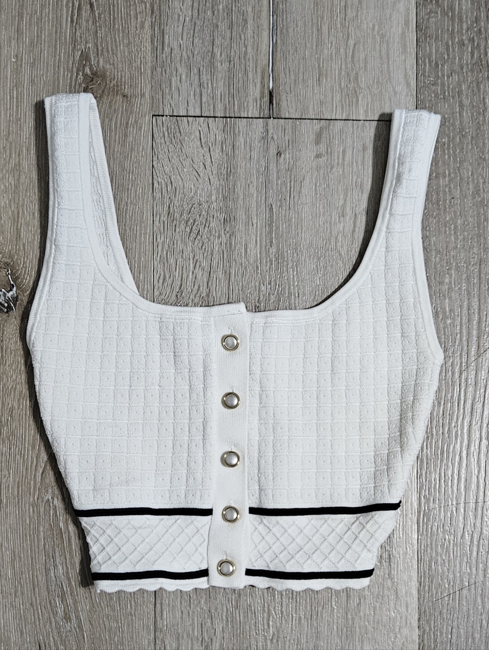 Aritzia Babaton Waffled Crop Top size 2XS